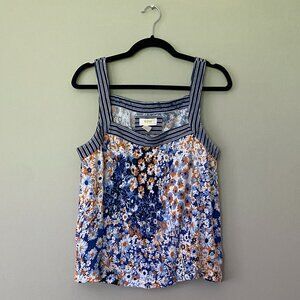 NWT Maeve Square Neck Floral Tank Top Size Medium